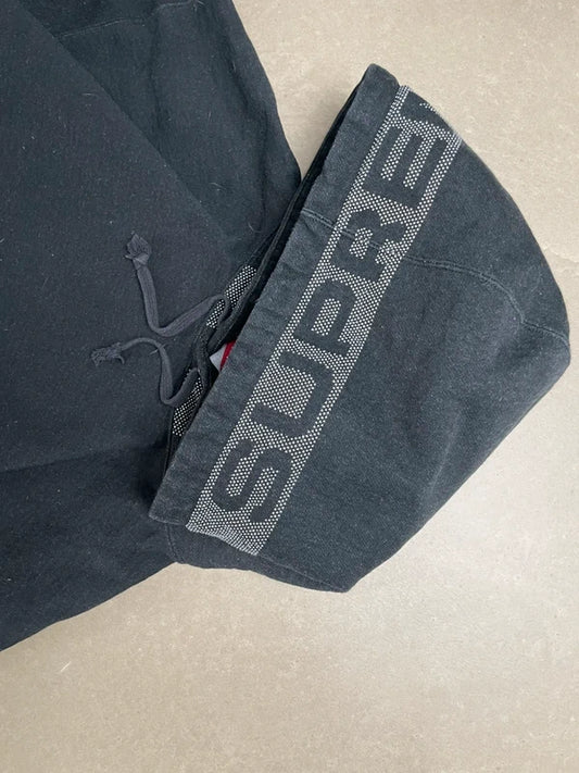 Supreme Jacquard Stripe hættetrøje(Str XL)