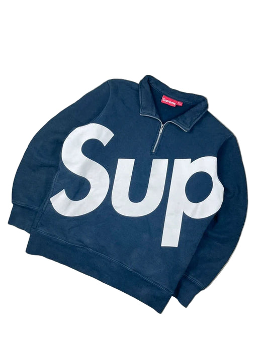Supreme sup half zip(Str M)