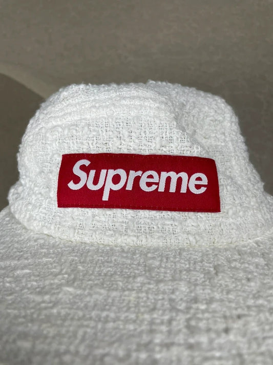 Supreme Boucle Camp Cap White - SS16(Str en størelse)