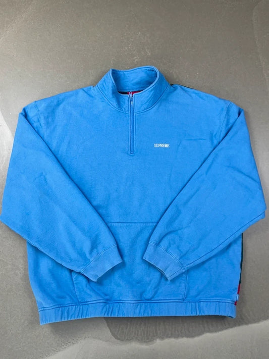 Supreme Cross Half Zip Sweatshirt(Str Xl)
