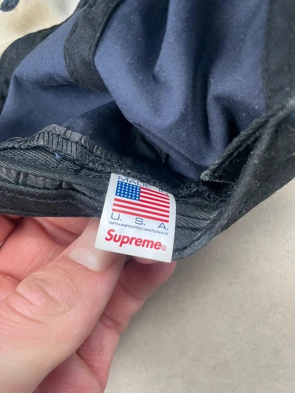 Supreme Ventile S Logo 6-Panel (FW21) Navy - FW21(Størelse en størelse)
