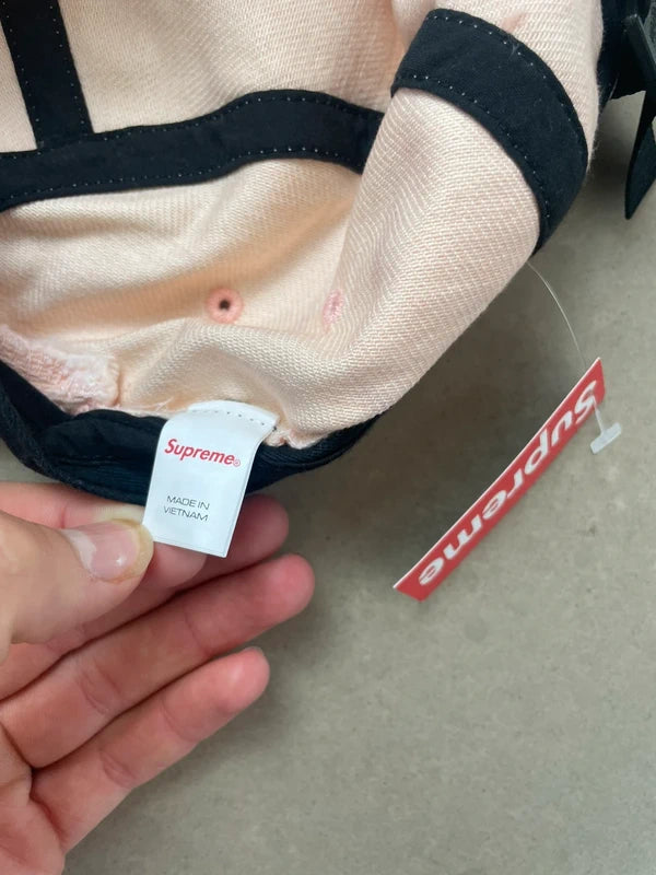 Supreme Denim Camp Cap (FW25) Washed Pink - FW25(Størrelse en størelse)
