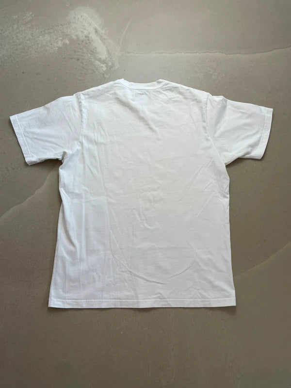 Supreme Printed Arc S/S Top White Men's - FW18(Størelse Large)