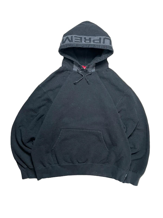 Supreme Jacquard Stripe hættetrøje(Str XL)