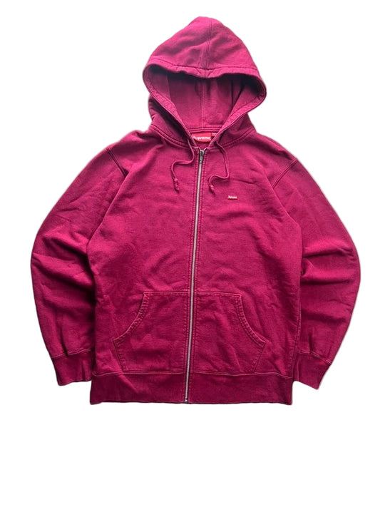 Supreme Small Box Thermal Zip Up hættetrøje( Str L)