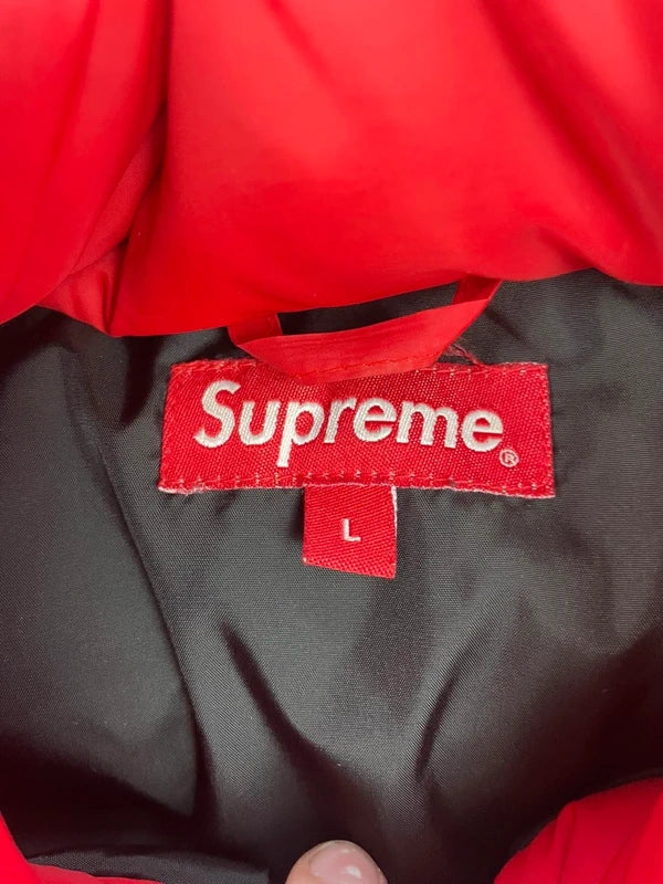 Supreme FW14 Logo Tape Puffer Jacket&nbsp;( Str L)