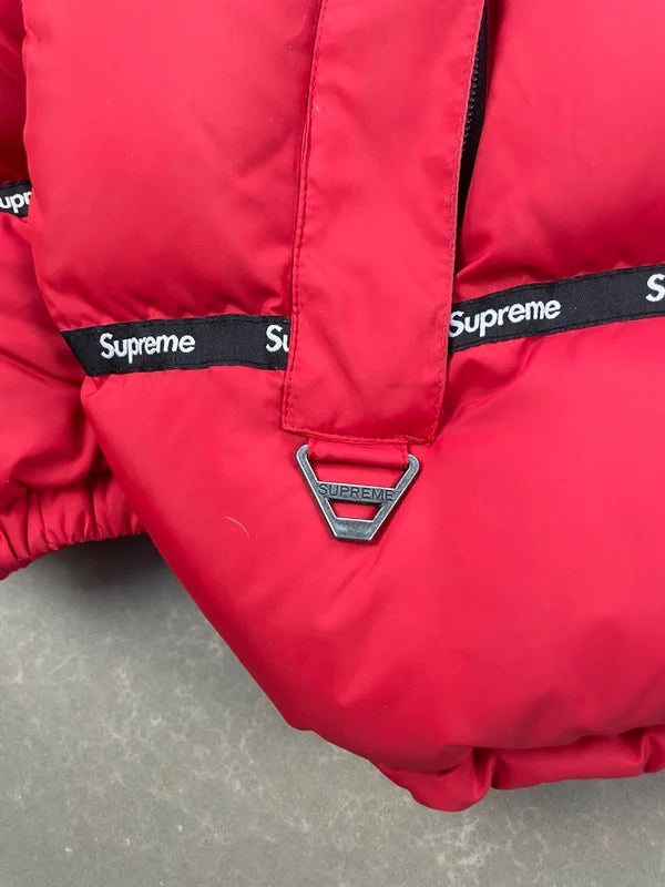 Supreme FW14 Logo Tape Puffer Jacket&nbsp;( Str L)