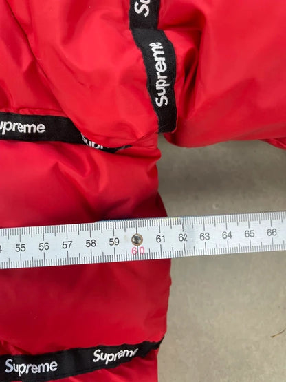 Supreme FW14 Logo Tape Puffer Jacket&nbsp;( Str L)