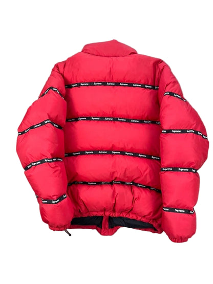 Supreme FW14 Logo Tape Puffer Jacket&nbsp;( Str L)