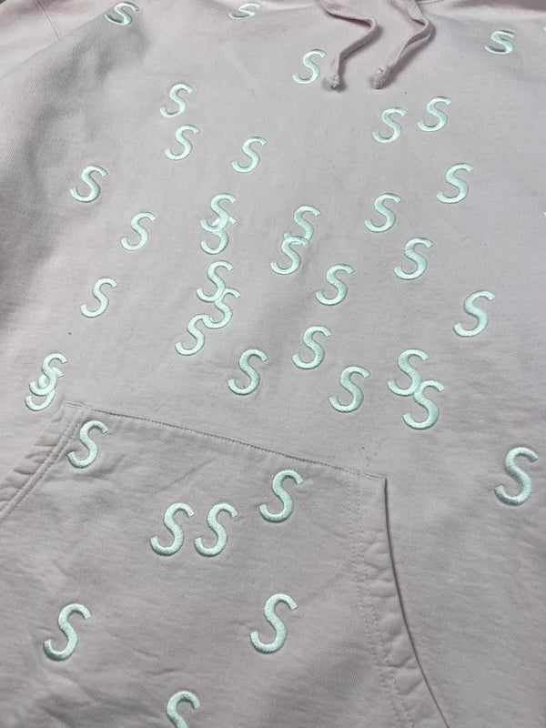 Supreme Embroidered S Hooded Sweatshirt(Str Large)