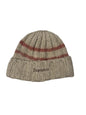Supreme Brushed Stripe Beanie 'Camel'(Størelse en størelse)