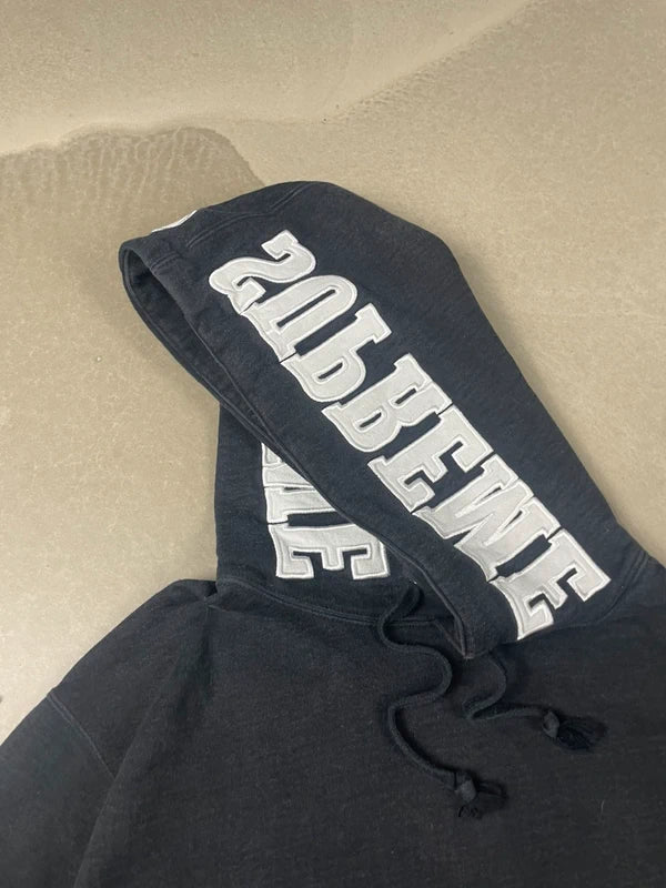 Supreme Mirrored Black Hoodie(Str medium)