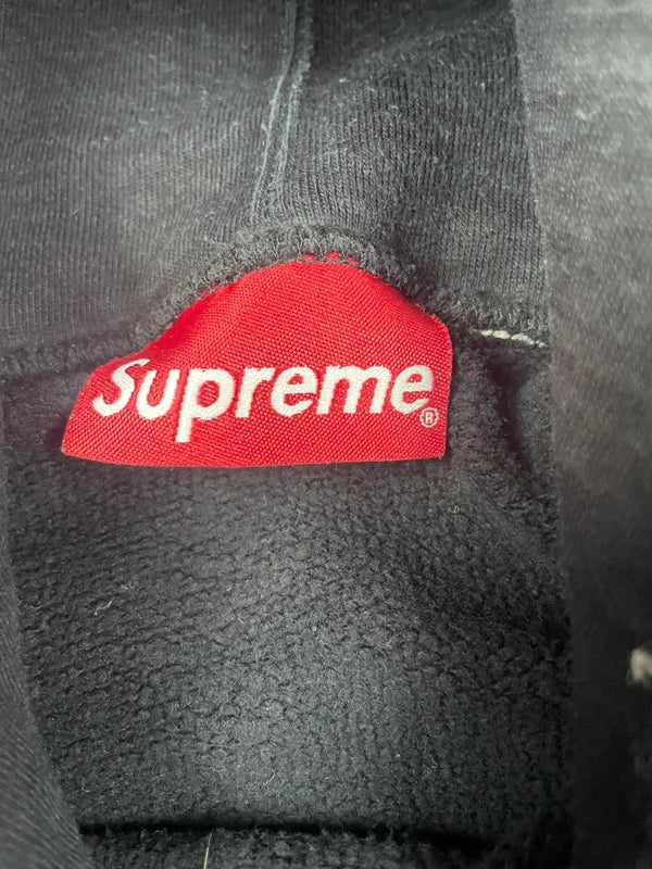 Supreme Mirrored Black Hoodie(Str medium)