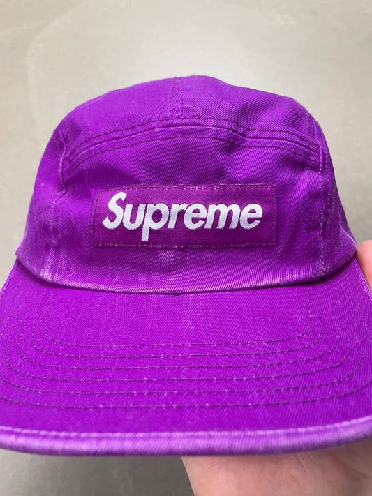 Supreme Washed Chino Twill Camp Cap(Str en størelse)