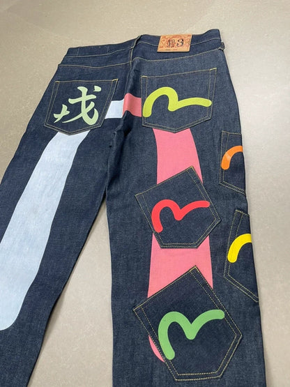 Evisu vintage bukser(Str 32/medium)