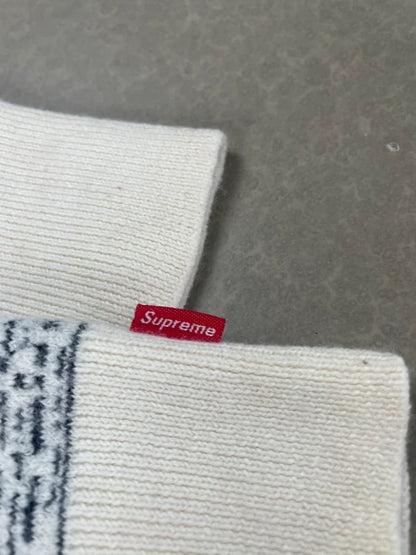 Supreme Newsprint Sweater White(Str Small)