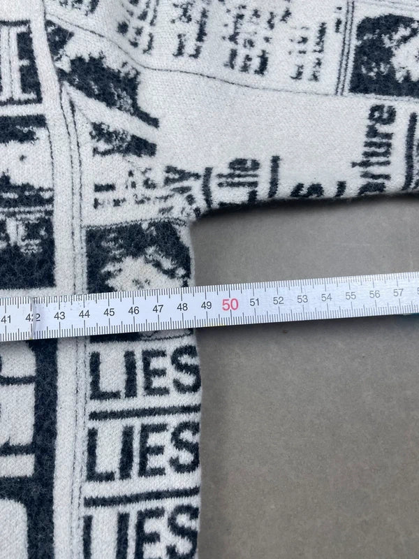Supreme Newsprint Sweater White(Str Small)