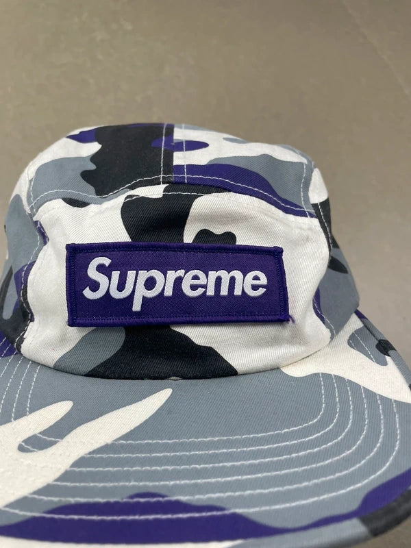 Supreme Camo Camp Cap Purple Camo - FW16(Str en størelse)