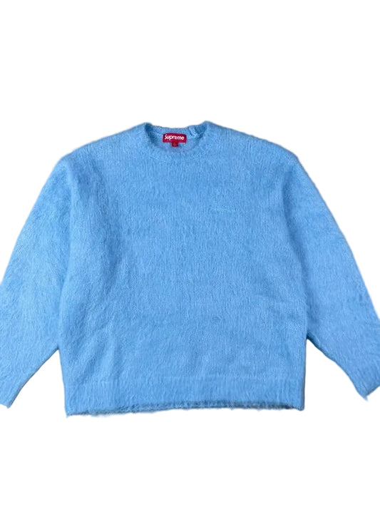 Supreme Brushed Mohair Sweater Light Blue(Str Large)