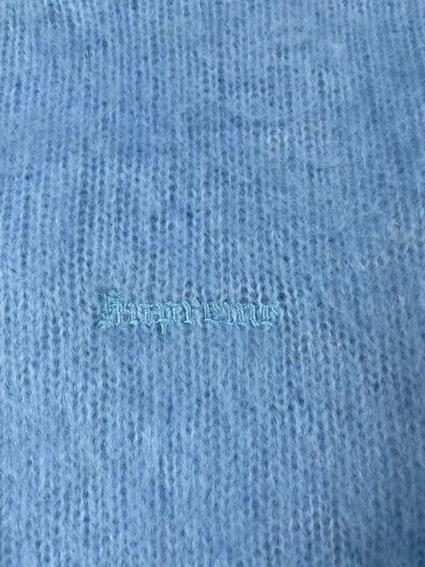 Supreme Brushed Mohair Sweater Light Blue(Str Large)