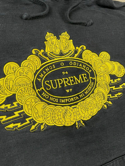 Supreme Love And Hate Hooded Sweatshirt(Str medium)