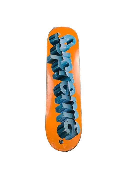 Supreme Chrome Logo Skateboard Deck Orange - SS20