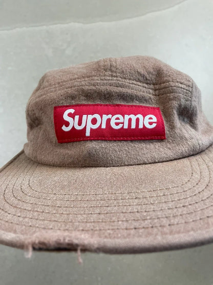 Supreme Camp Cap- Light Brown(Str en størelse