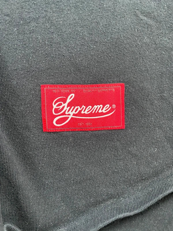 Supreme Color Blocked Baseball Top Black(Størelse Large)