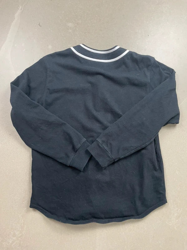 Supreme Color Blocked Baseball Top Black(Størelse Large)