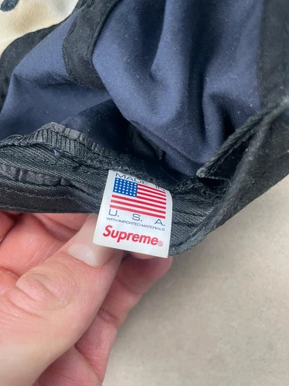 Supreme Ventile S Logo 6-Panel (FW21) Navy - FW21(Størelse en størelse)