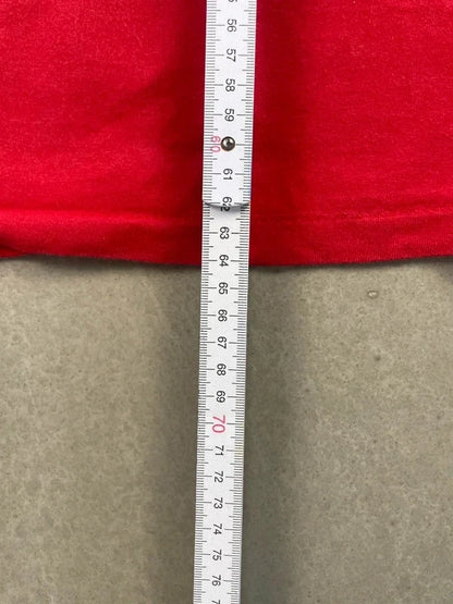 BAPE Bicolor Shark Tee Red/Black Men's - FW18(Størelse Medium)