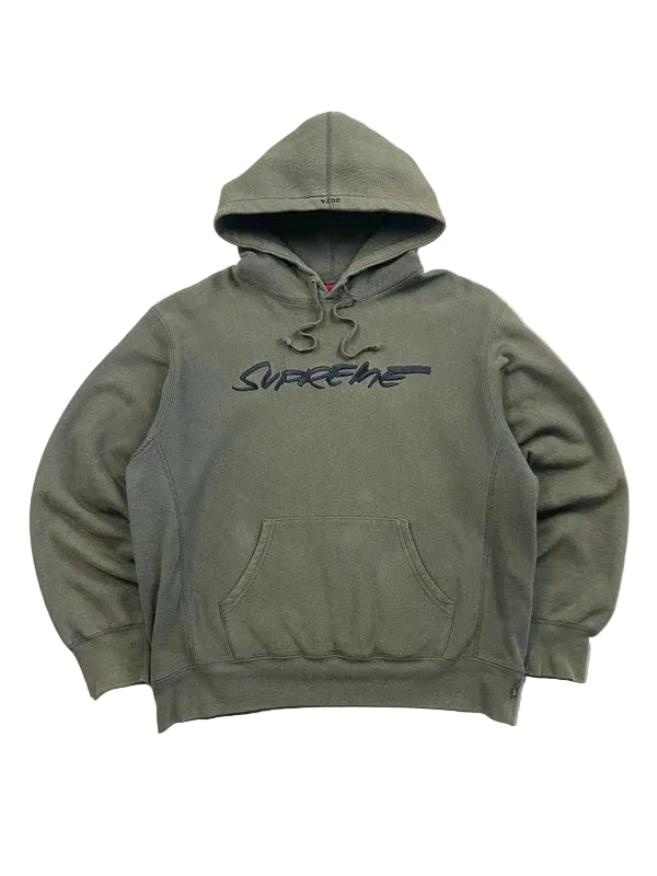 Supreme Futura Hooded Sweatshirt Dark Olive(Størelse Small)