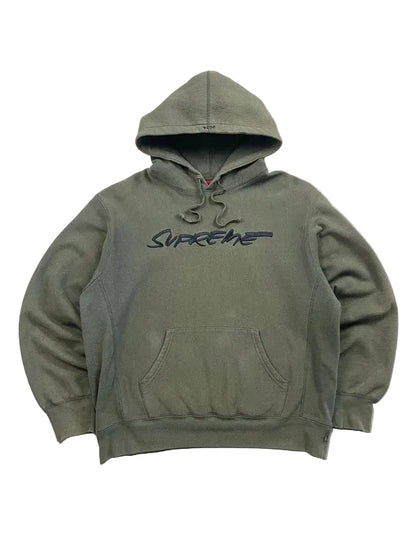 Supreme Futura Hooded Sweatshirt Dark Olive(Størelse Small)