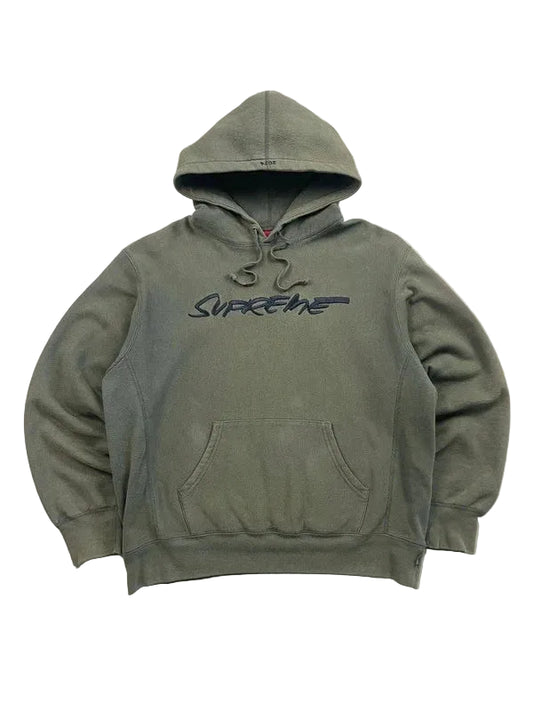 Supreme Futura Hooded Sweatshirt Dark Olive(Størelse Small)