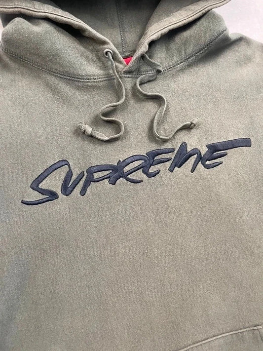 Supreme Futura Hooded Sweatshirt Dark Olive(Størelse Small)