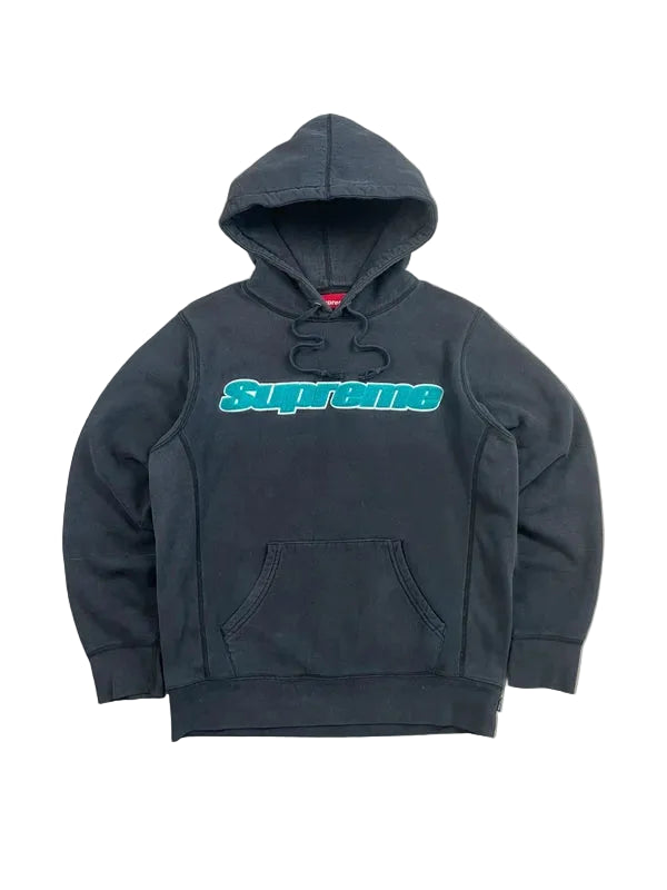 Supreme Chenille Hoodie FW19(Størelse Small)