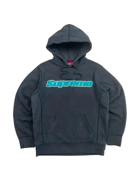 Supreme Chenille Hoodie FW19(Størelse Small)
