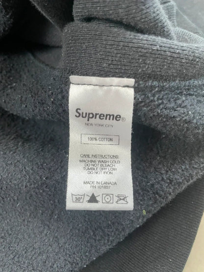 Supreme Chenille Hoodie FW19(Størelse Small)