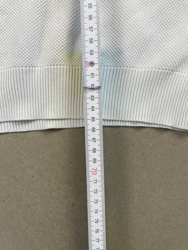 Supreme Logo Stripe Pique Crewneck FW16(Størelse Medium)