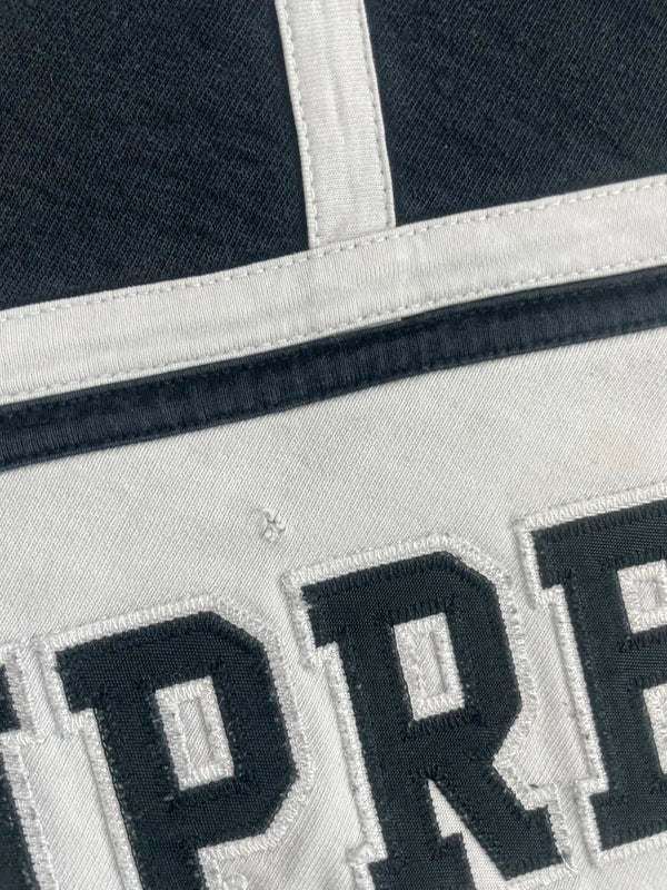 Supreme Diagonal Hooded Sweatshirt Black Men's - SS18(Størelse Medium)