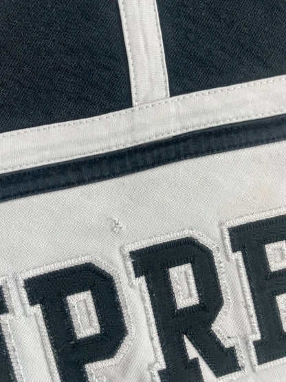 Supreme Diagonal Hooded Sweatshirt Black Men's - SS18(Størelse Medium)