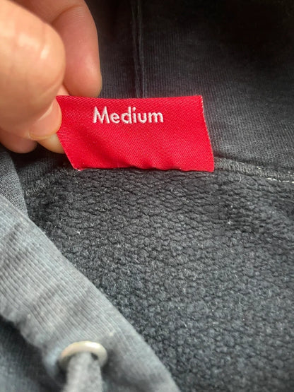 Supreme Diagonal Hooded Sweatshirt Black Men's - SS18(Størelse Medium)