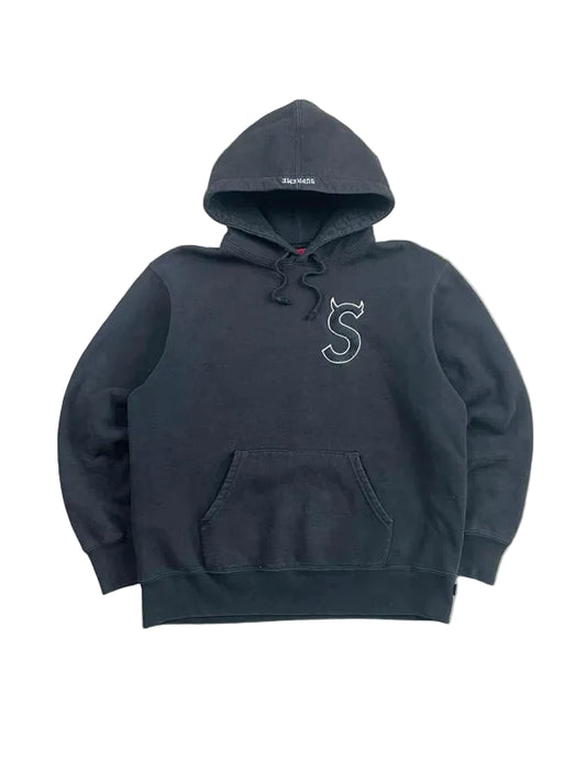 Supreme S Logo Hooded Sweatshirt (FW22)(Størelse Medium)