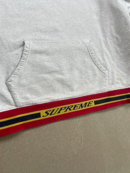 Supreme Striped Rib Hooded(Størelse Large