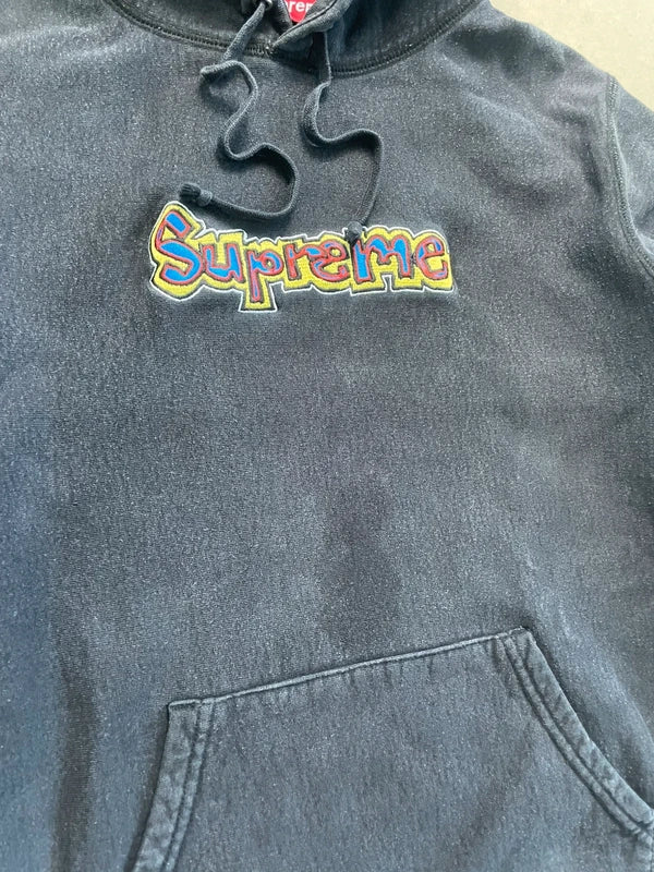 Supreme Gonz Logo Hooded Sweatshirt Black Men's - SS18(Størelse Medium)