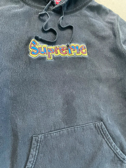 Supreme Gonz Logo Hooded Sweatshirt Black Men's - SS18(Størelse Medium)
