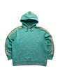Supreme Metallic Rib Hooded Sweatshir(Størelse Large)