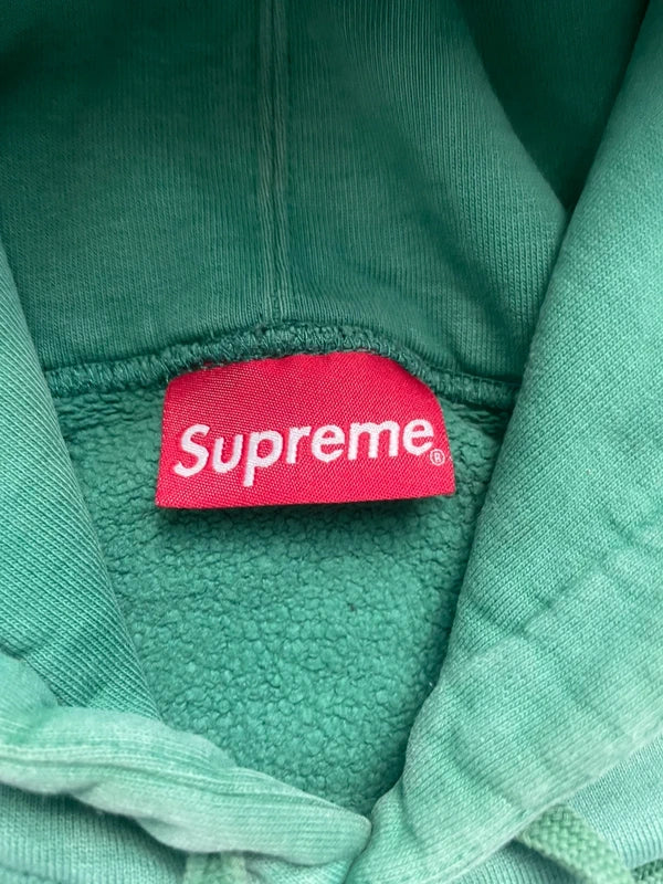Supreme Metallic Rib Hooded Sweatshir(Størelse Large)