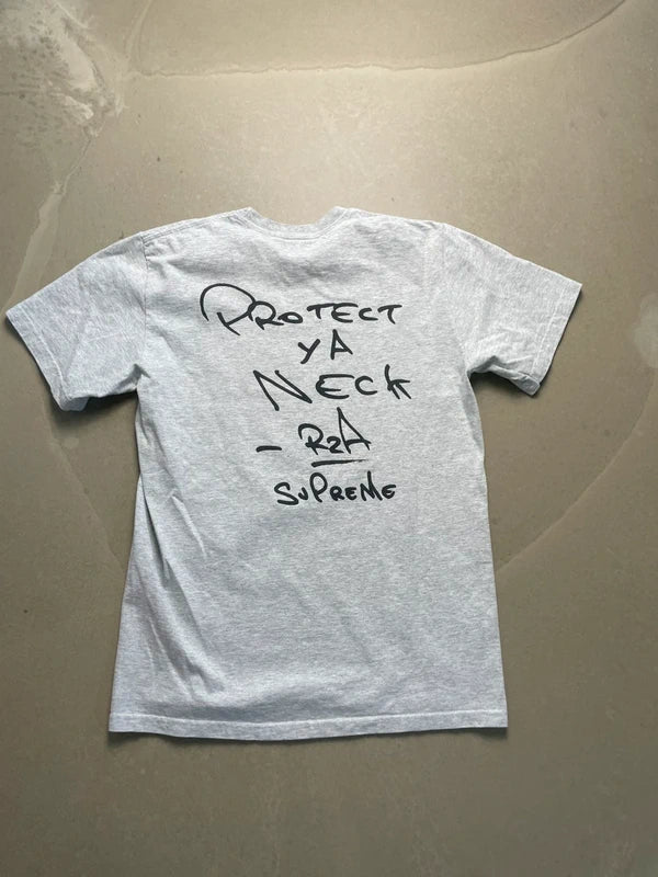 Supreme Wu-Tang Clan RZA Tee Ash Grey Men's - FW25(Størelse Small)
