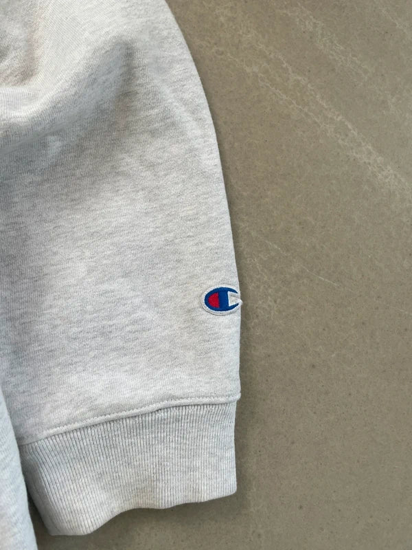 Supreme x Champion Zip Up Hooded Sweatshirt(Størelse Large)